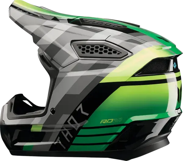 Thor Fleet Camber Black / Green - FREE UK Shipping, FREE 365 Day Returns | Moto Central