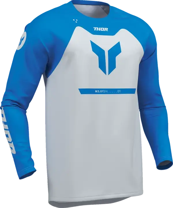 Thor Ridemode Menace Youth Jersey Blue / White - FREE UK Shipping, FREE 365 Day Returns | Moto Central