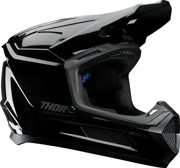 Thor Fleet Youth Blackout Gloss Black - FREE UK Shipping, FREE 365 Day Returns | Moto Central