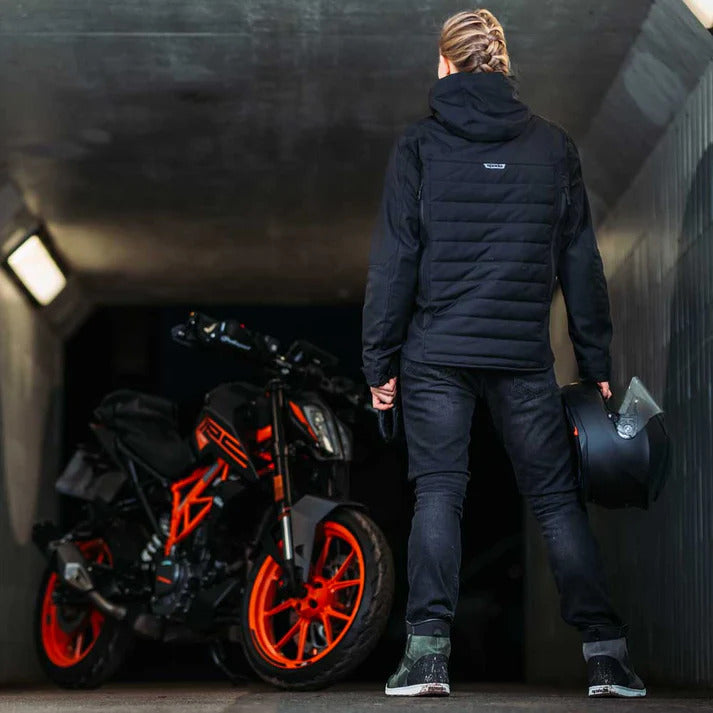 Spada Tino Quilted CE Textile Jacket Black FREE UK Delivery, FREE 365 Day Returns | Moto Central