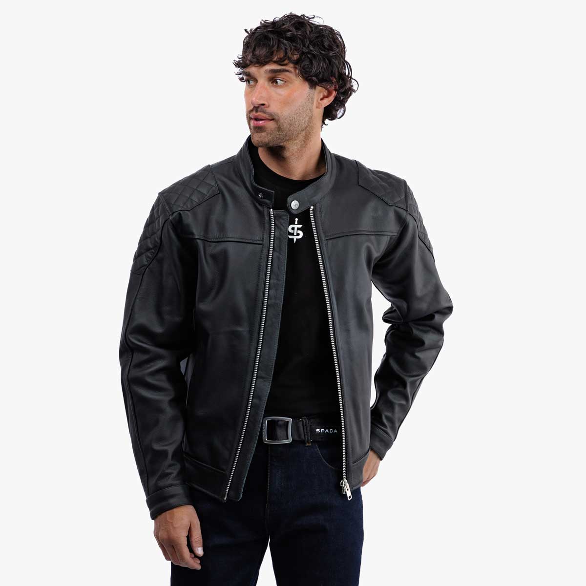 Spada Lambert Rev.2 CE Leather Jacket Black FREE UK Delivery, FREE 365 Day Returns | Moto Central