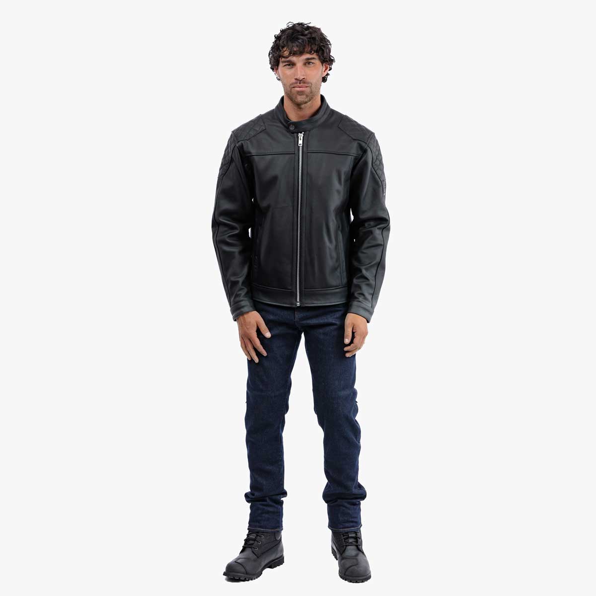 Spada Lambert Rev.2 CE Leather Jacket Black FREE UK Delivery, FREE 365 Day Returns | Moto Central