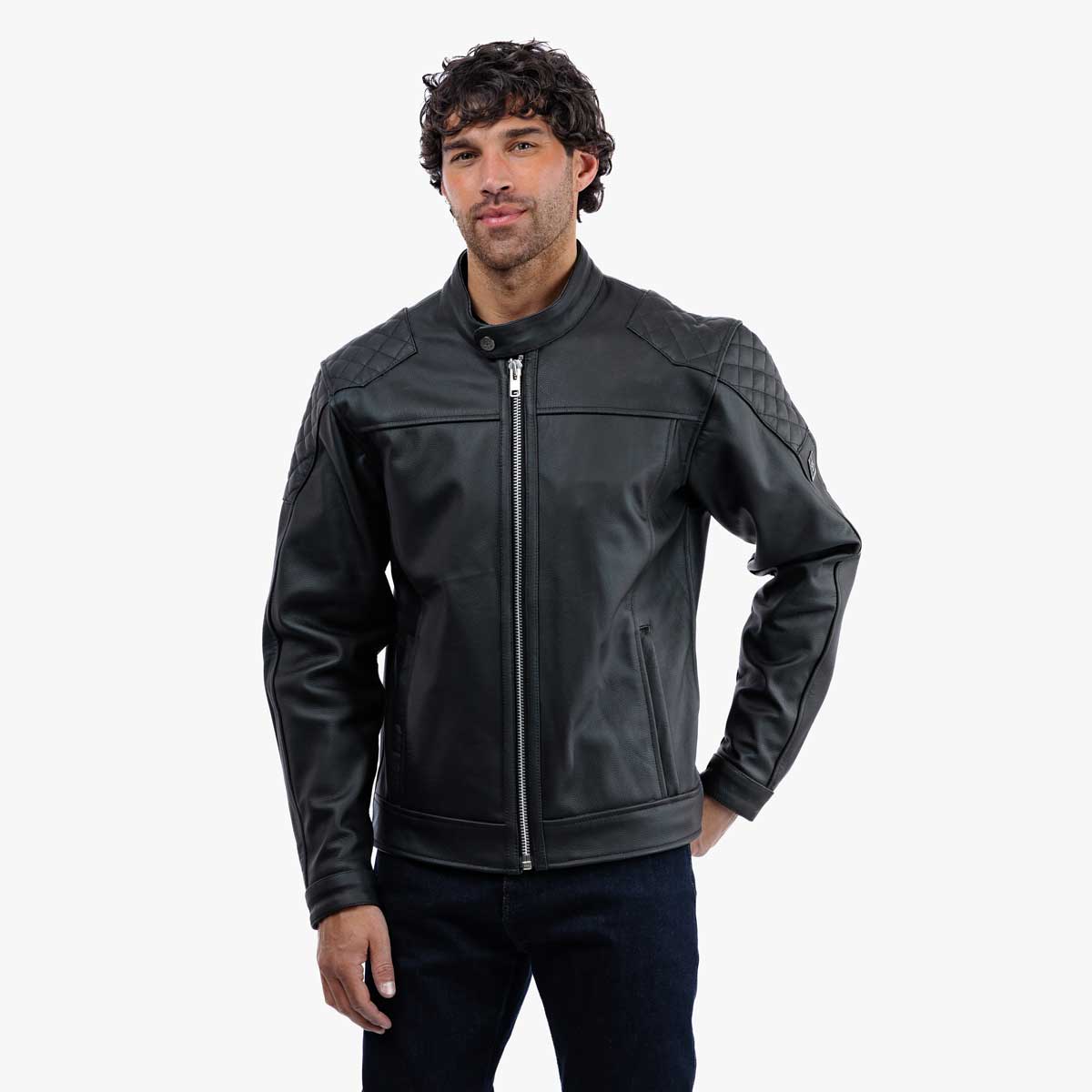 Spada Lambert Rev.2 CE Leather Jacket Black FREE UK Delivery, FREE 365 Day Returns | Moto Central