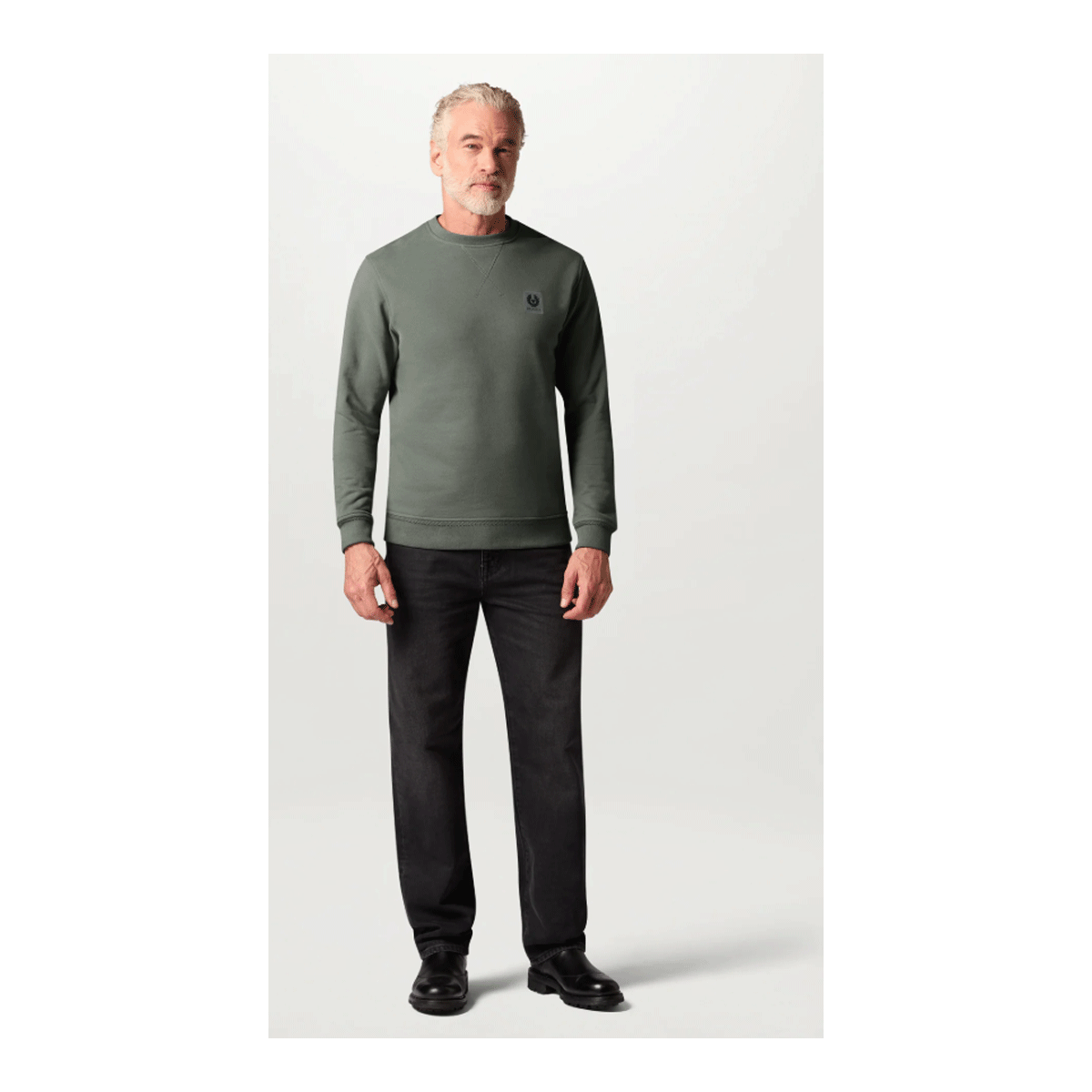 Belstaff Sweatshirt Atlantic Grey FREE UK Delivery, FREE 365 Day Returns | Moto Central