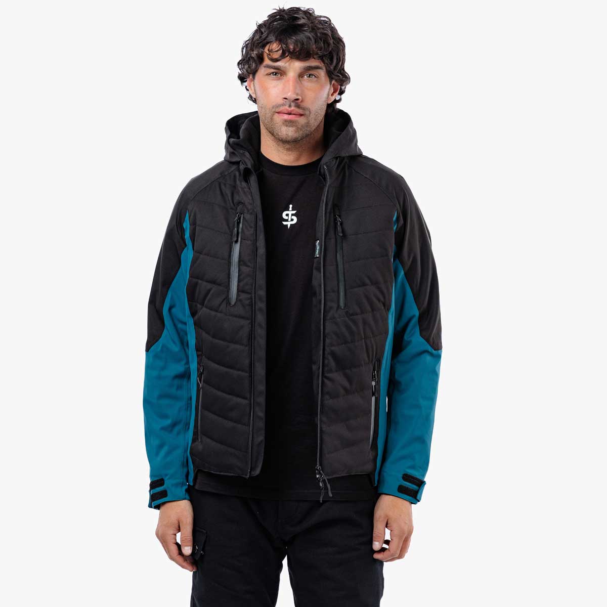 Spada Tino CE Waterproof Textile Jacket Black / Coral FREE UK Delivery, FREE 365 Day Returns | Moto Central