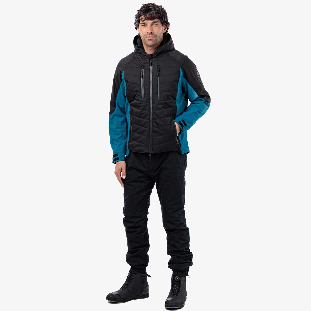 Spada Tino CE Waterproof Textile Jacket Black / Coral FREE UK Delivery, FREE 365 Day Returns | Moto Central