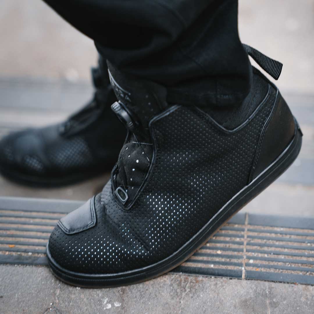 Spada Tachi Waterproof CE Trainer Boots Black FREE UK Delivery, FREE 365 Day Returns | Moto Central