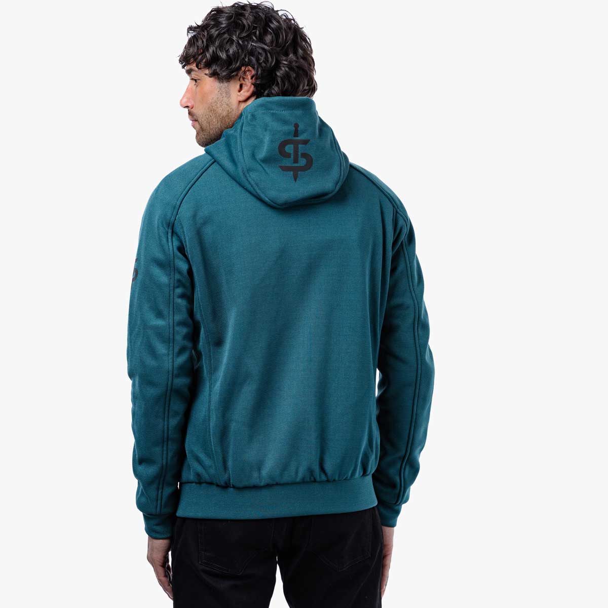 Spada Blade Zip CE Hoodie Coral Blue FREE UK Delivery, FREE 365 Day Returns | Moto Central