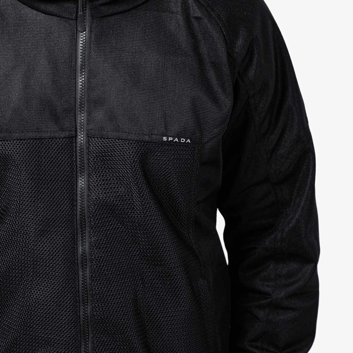 Spada Hooded Air CE Textile Jacket Black FREE UK Delivery, FREE 365 Day Returns | Moto Central
