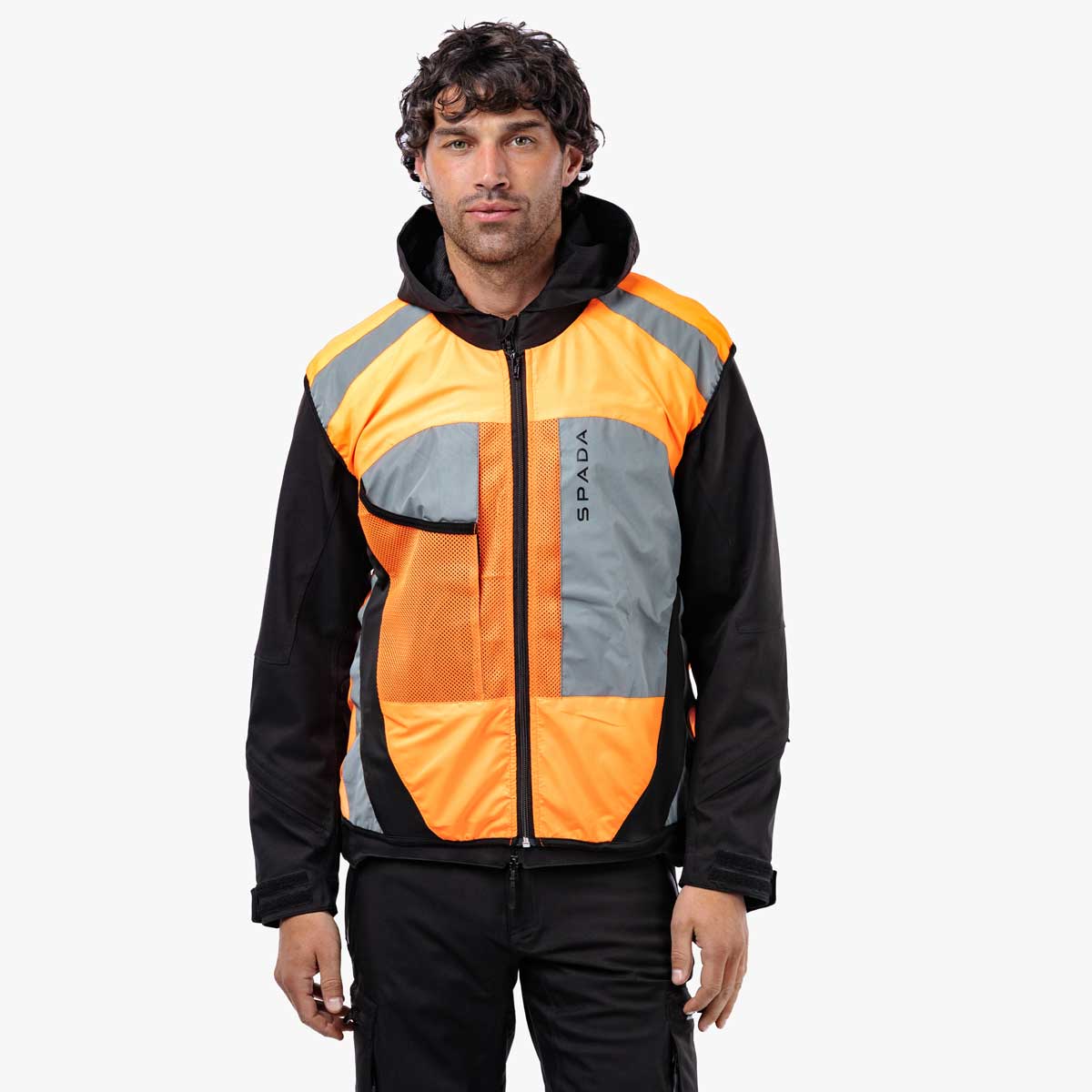 Spada Spark Hi-Vis Vest Orange FREE UK Delivery, FREE 365 Day Returns | Moto Central