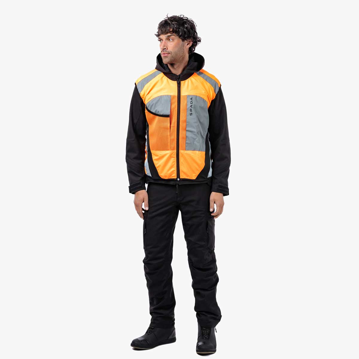 Spada Spark Hi-Vis Vest Orange FREE UK Delivery, FREE 365 Day Returns | Moto Central