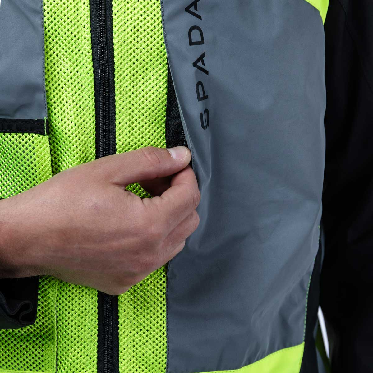 Spada Spark Hi-Vis Vest Yellow FREE UK Delivery, FREE 365 Day Returns | Moto Central
