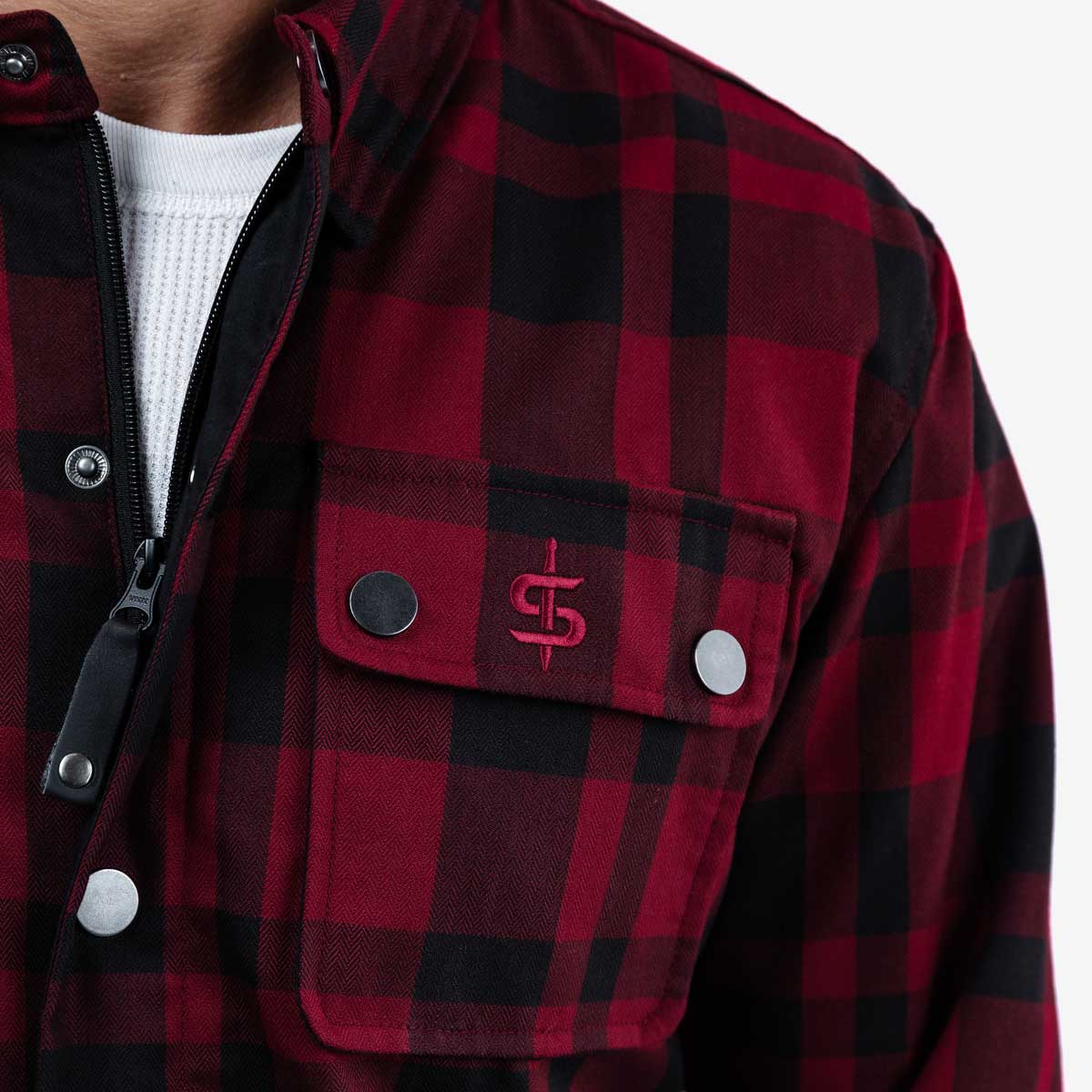 Spada Ember CE Shirt Black / Red FREE UK Delivery, FREE 365 Day Returns | Moto Central