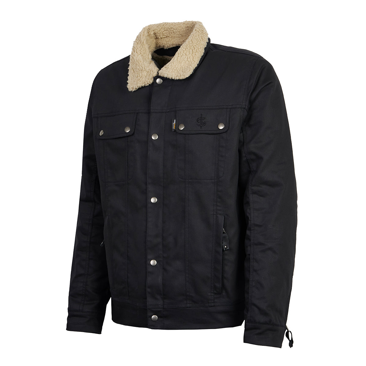 Spada Temper Trucker CE Textile Jacket Black / Tan FREE UK Delivery, FREE 365 Day Returns | Moto Central