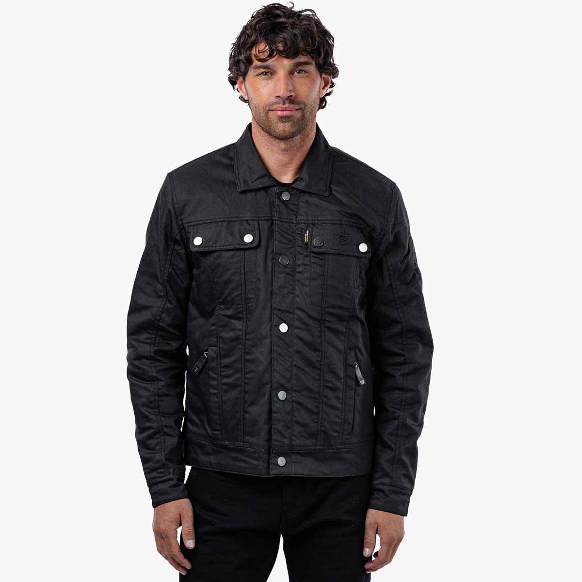 Spada Temper Trucker CE Textile Jacket Black / Tan FREE UK Delivery, FREE 365 Day Returns | Moto Central