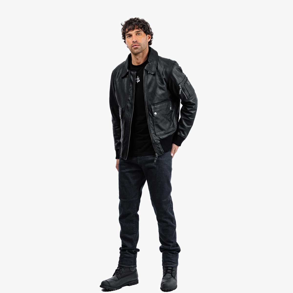 Spada Turbine CE Leather Jacket Black FREE UK Delivery, FREE 365 Day Returns | Moto Central
