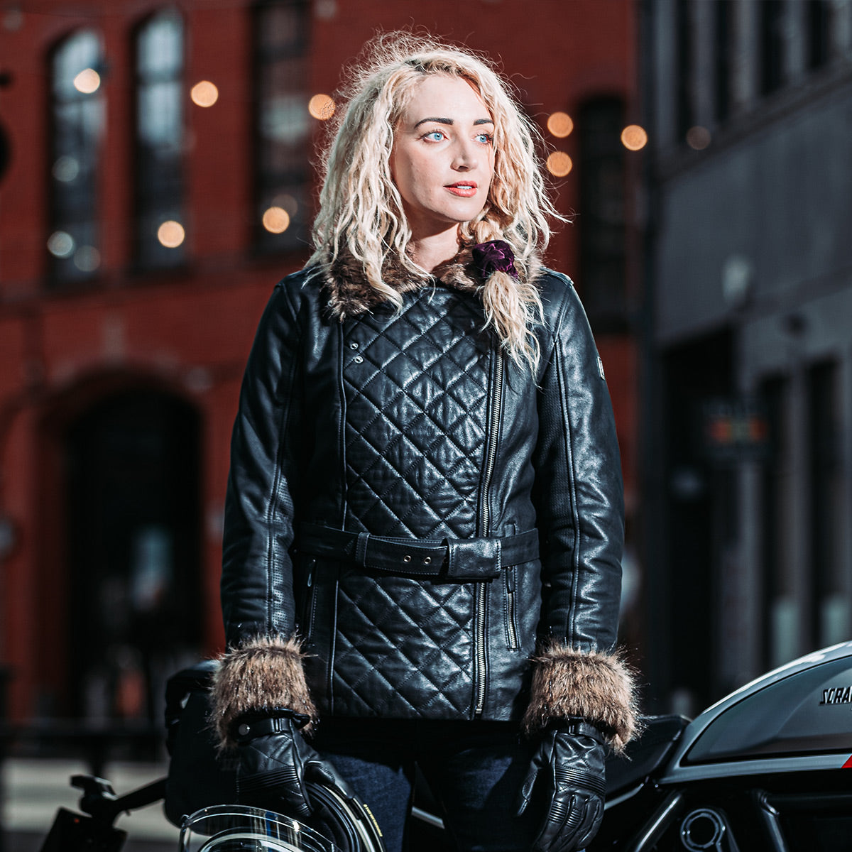 Spada Lancer CE Ladies Leather Coat Black FREE UK Delivery, FREE 365 Day Returns | Moto Central