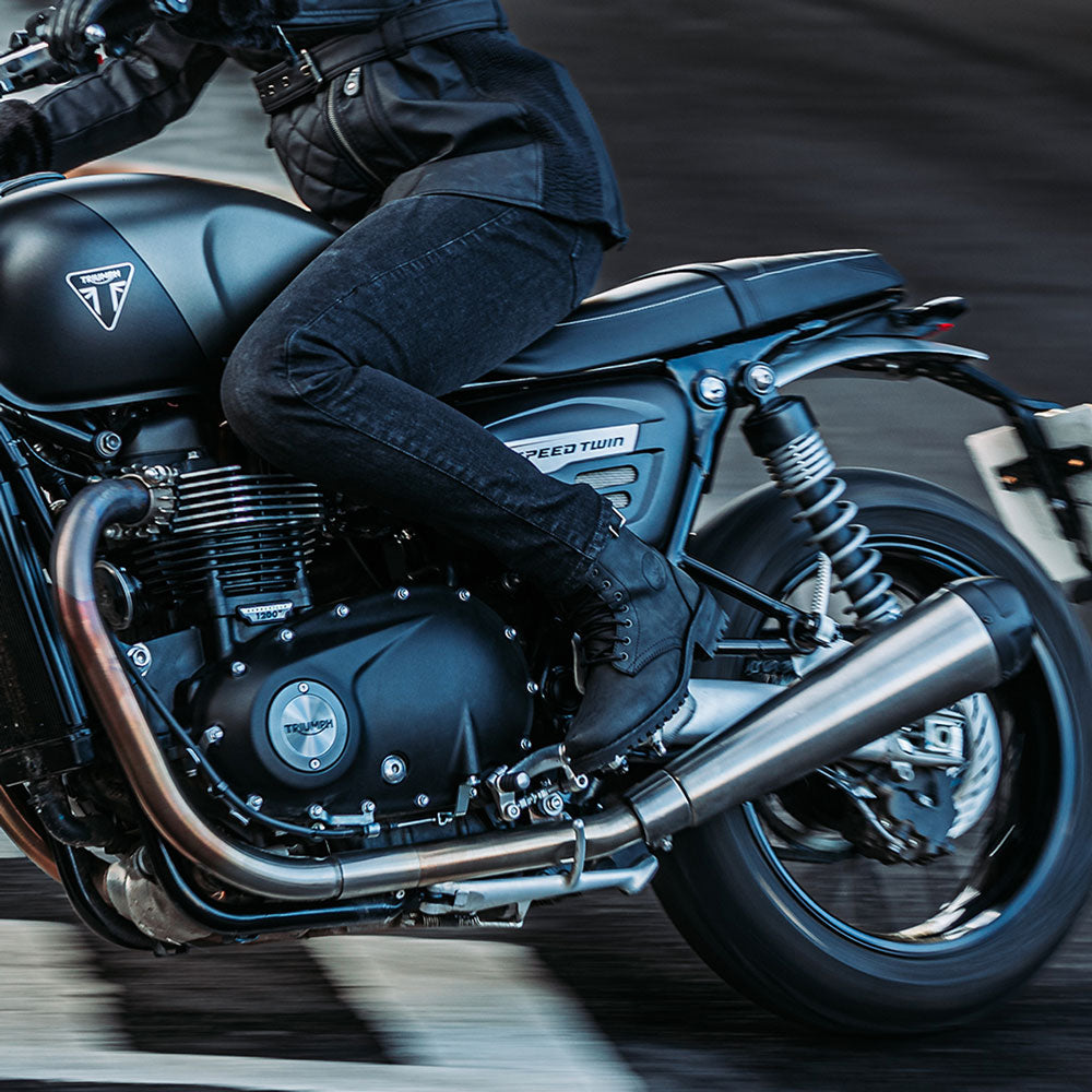 Spada Piston CE Ladies Boots Black FREE UK Delivery, FREE 365 Day Returns | Moto Central