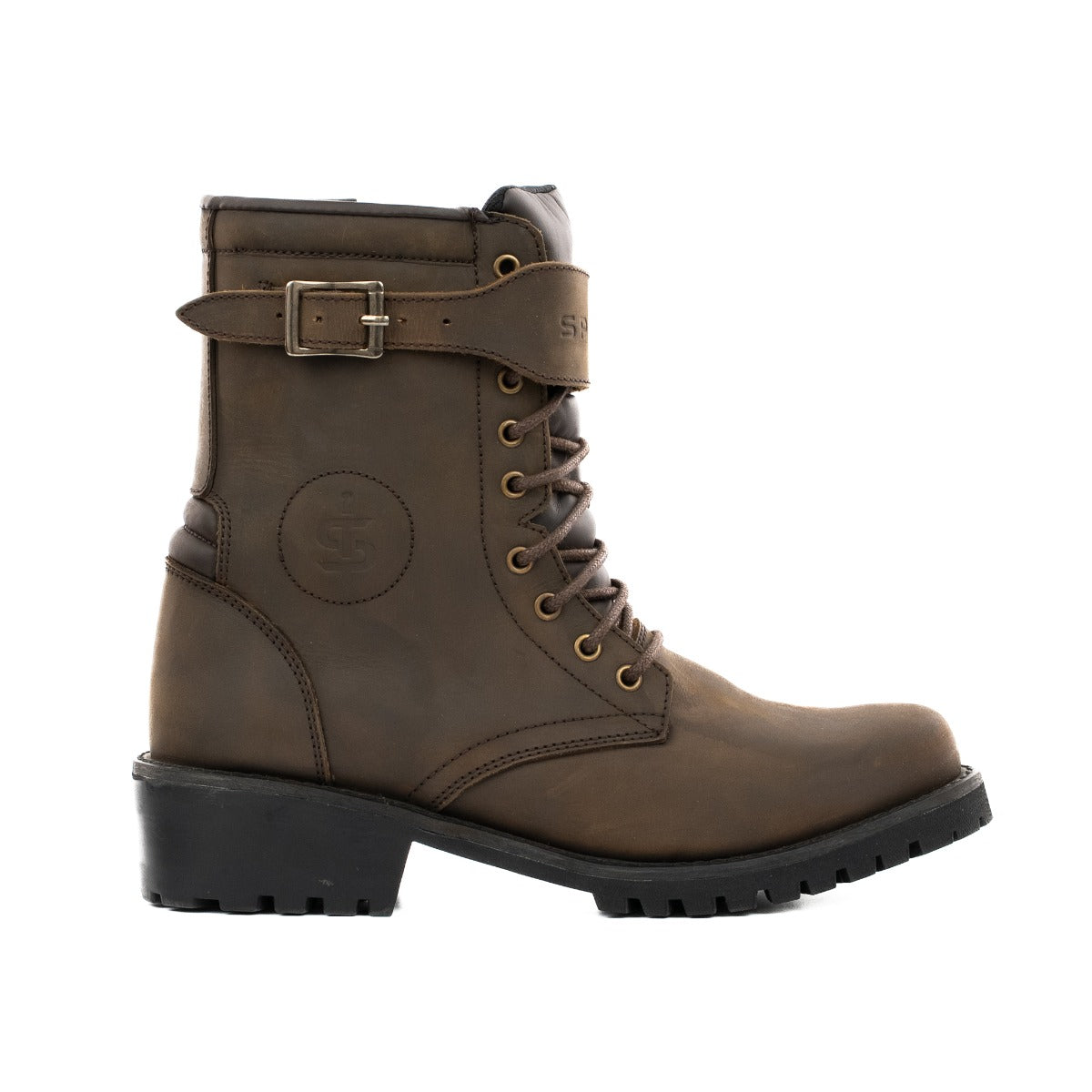 Spada Piston CE Ladies Boots Brown FREE UK Delivery, FREE 365 Day Returns | Moto Central