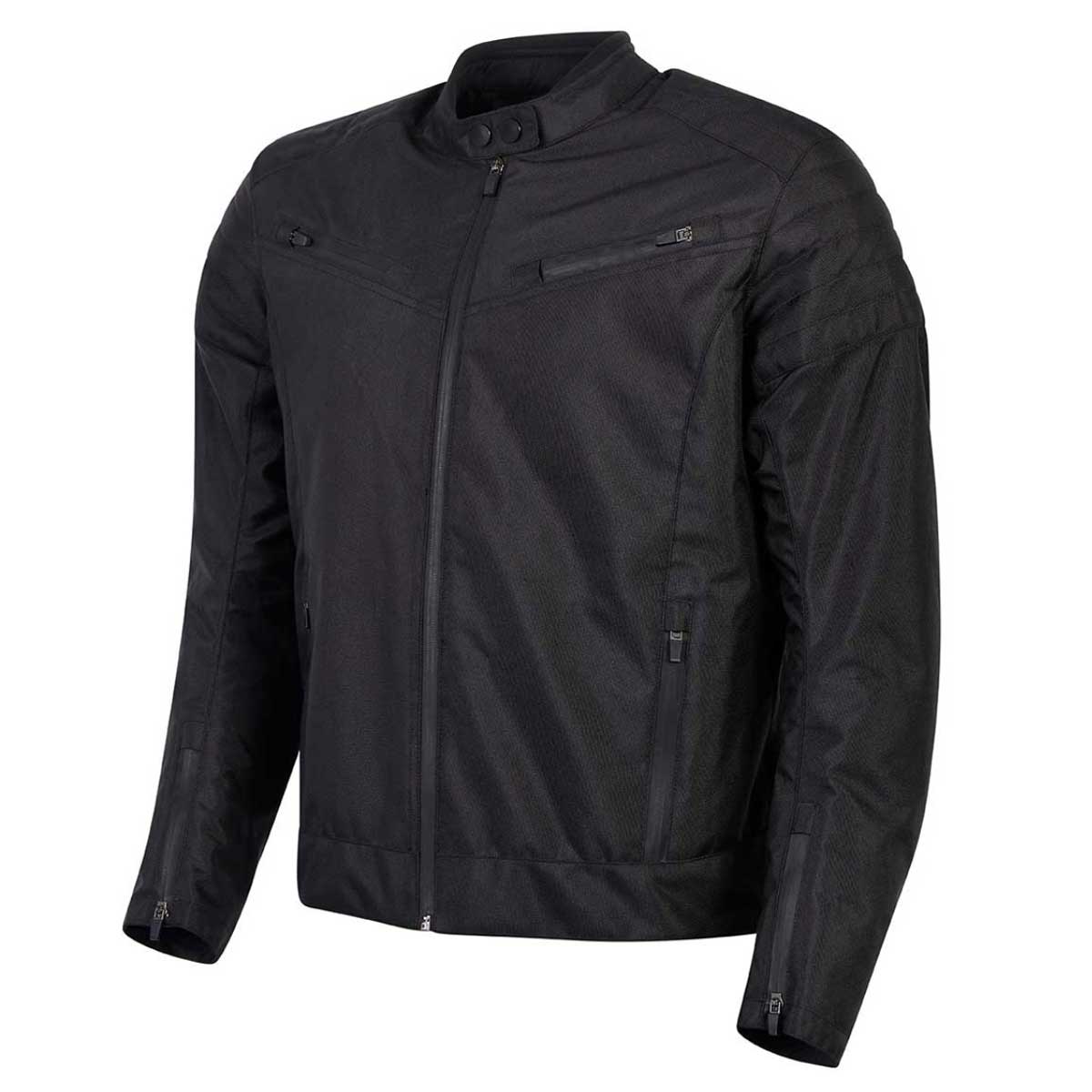 Spada Cafe Flux CE Textile Jacket Black FREE UK Delivery, FREE 365 Day Returns | Moto Central