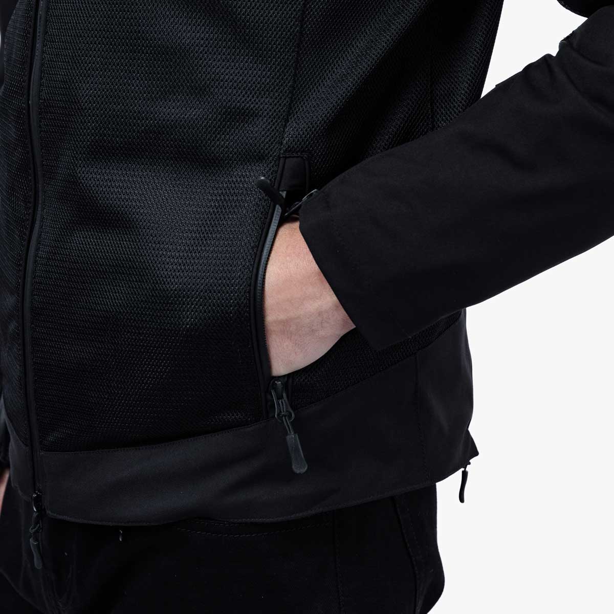 Spada Cafe Air CE Textile Jacket Black FREE UK Delivery, FREE 365 Day Returns | Moto Central