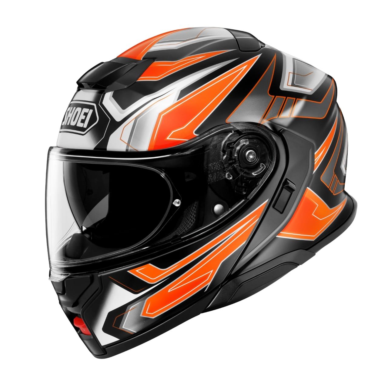 Shoei Neotec Anthem TC8 Flip Up Helmet Orange FREE UK Delivery