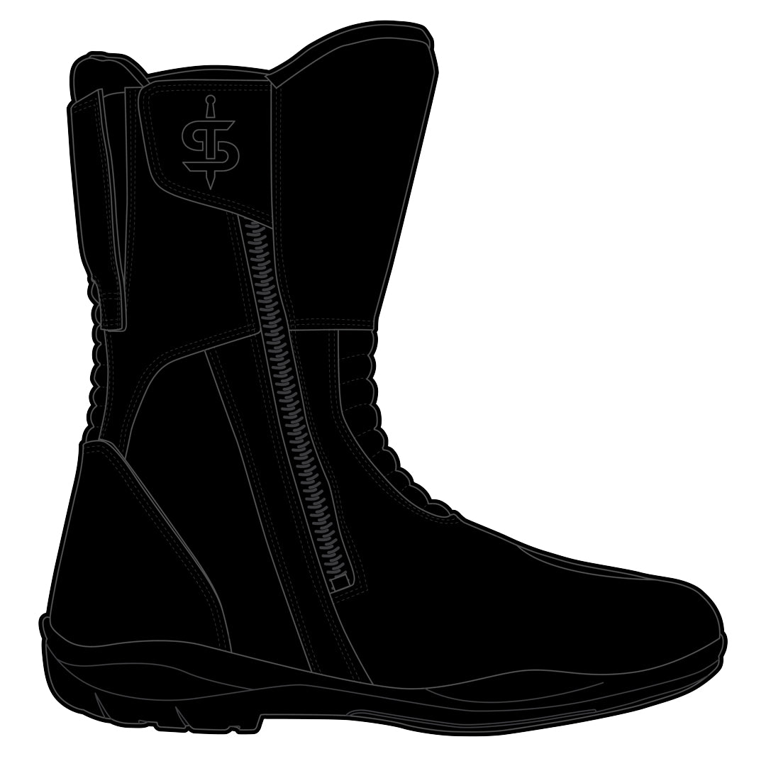 Spada Hurricane 3 Rev.2 CE Waterproof Boots Black FREE UK Delivery, FREE 365 Day Returns | Moto Central