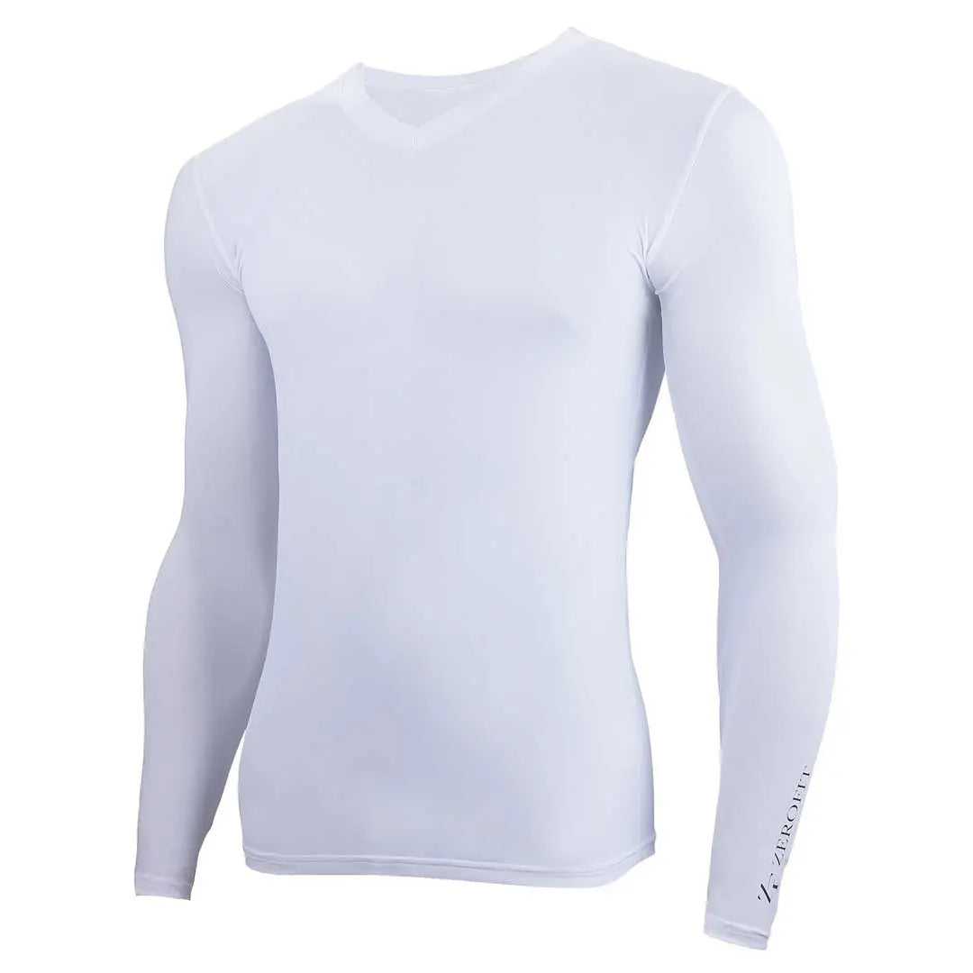 ZeroFit Coldskin Long Sleeves Base Layer T-Shirt White FREE UK Delivery, FREE 365 Day Returns | Moto Central