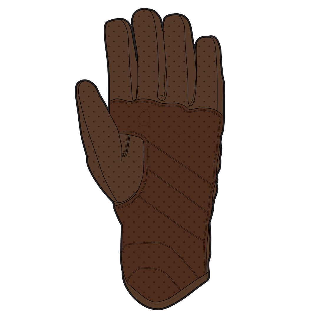 Spada Clutch Perforated CE Leather Gloves Cognac Brown FREE UK Delivery, FREE 365 Day Returns | Moto Central