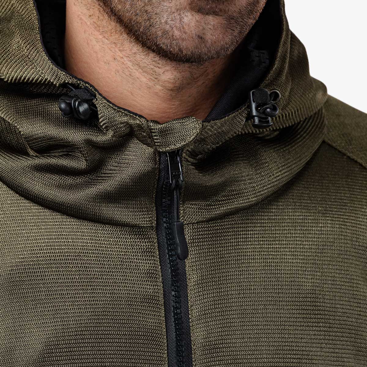 Spada Hooded Air CE Textile Jacket Olive Green FREE UK Delivery, FREE 365 Day Returns | Moto Central