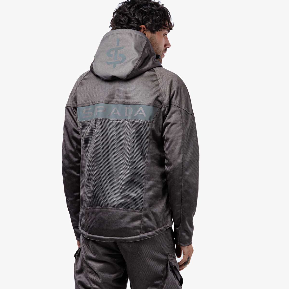 Spada Hooded Air CE Textile Jacket Ultimate Grey FREE UK Delivery, FREE 365 Day Returns | Moto Central