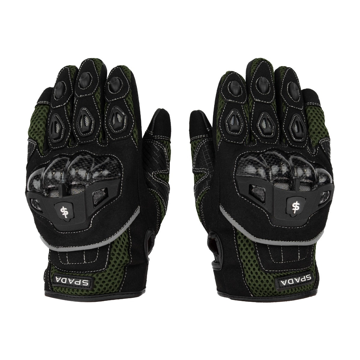 Spada MX-Air REV.2 CE Textile Gloves Olive Green FREE UK Delivery, FREE 365 Day Returns | Moto Central
