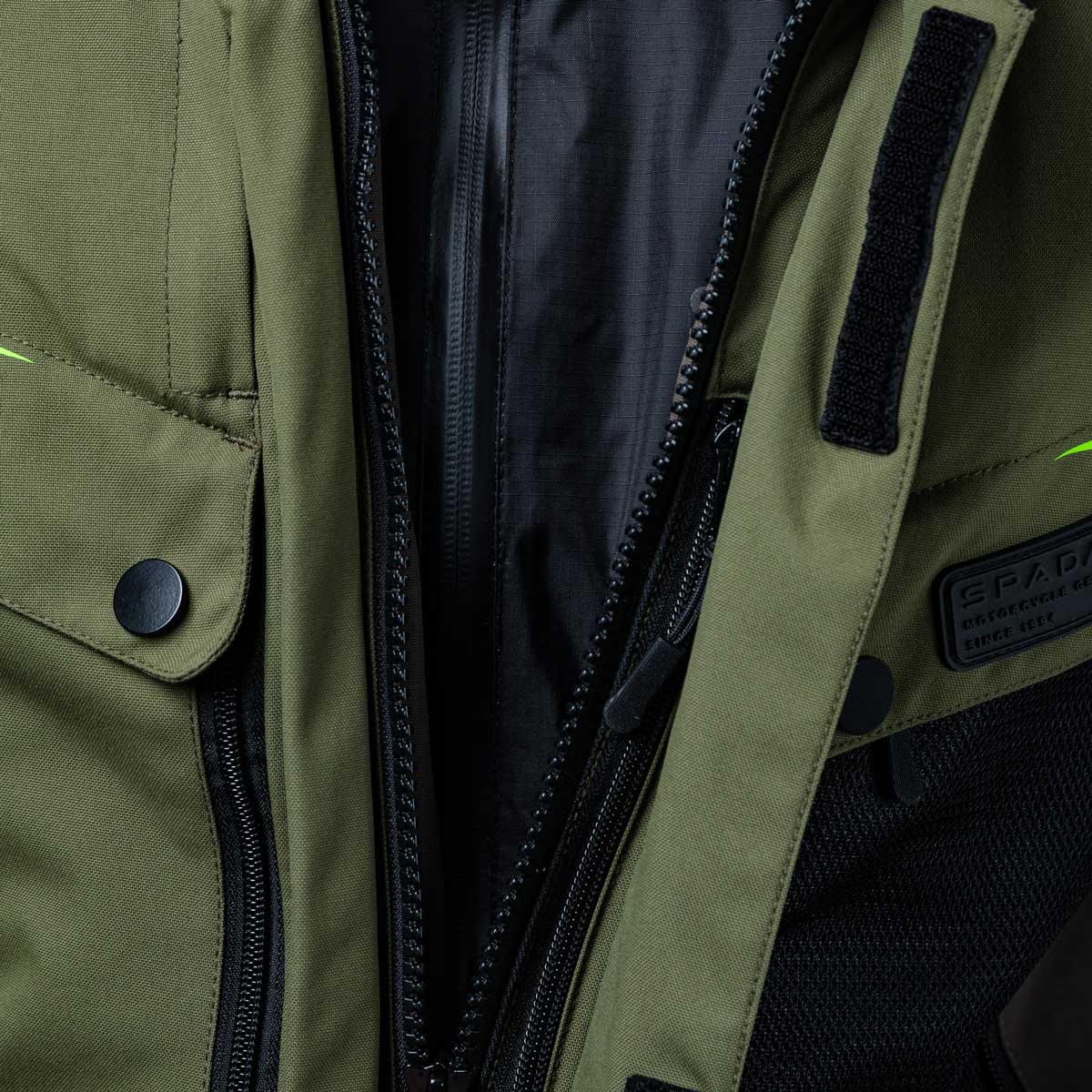 Spada Vanguard CE Waterproof Textile Jacket Forest Green FREE UK Delivery, FREE 365 Day Returns | Moto Central