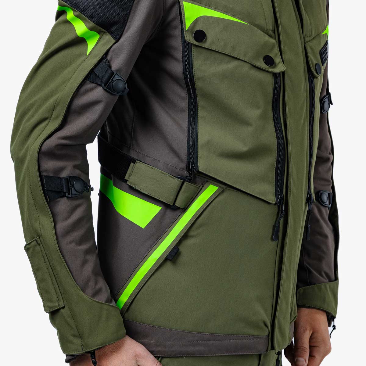 Spada Vanguard CE Waterproof Textile Jacket Forest Green FREE UK Delivery, FREE 365 Day Returns | Moto Central