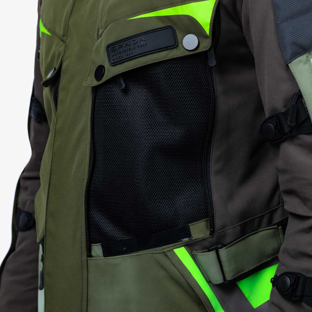 Spada Vanguard CE Waterproof Textile Jacket Forest Green FREE UK Delivery, FREE 365 Day Returns | Moto Central