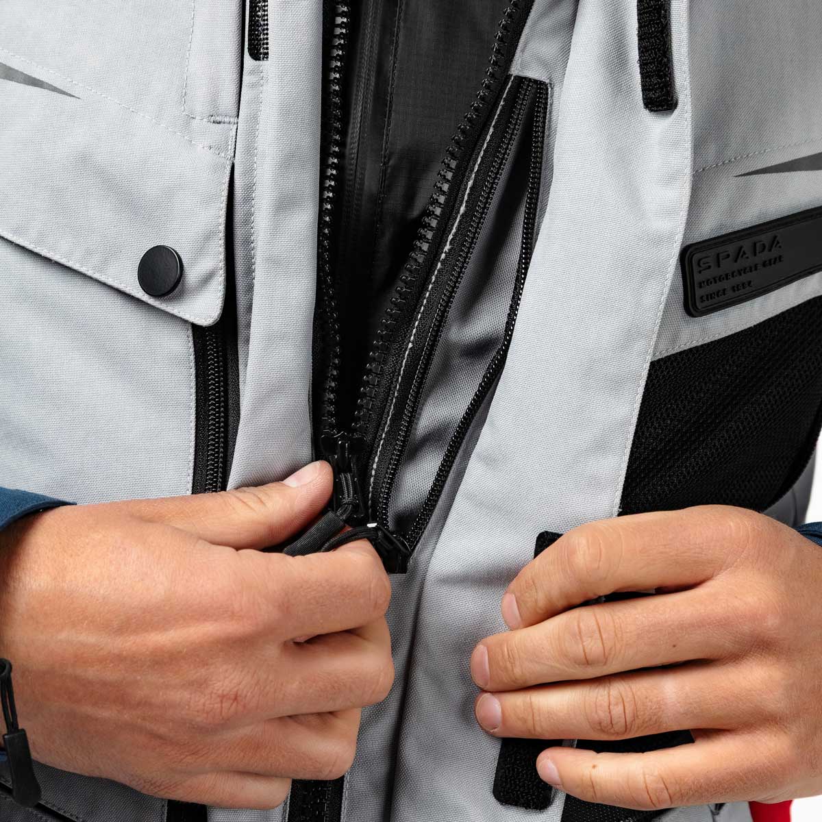Spada Vanguard CE Waterproof Textile Jacket Racing Grey FREE UK Delivery, FREE 365 Day Returns | Moto Central