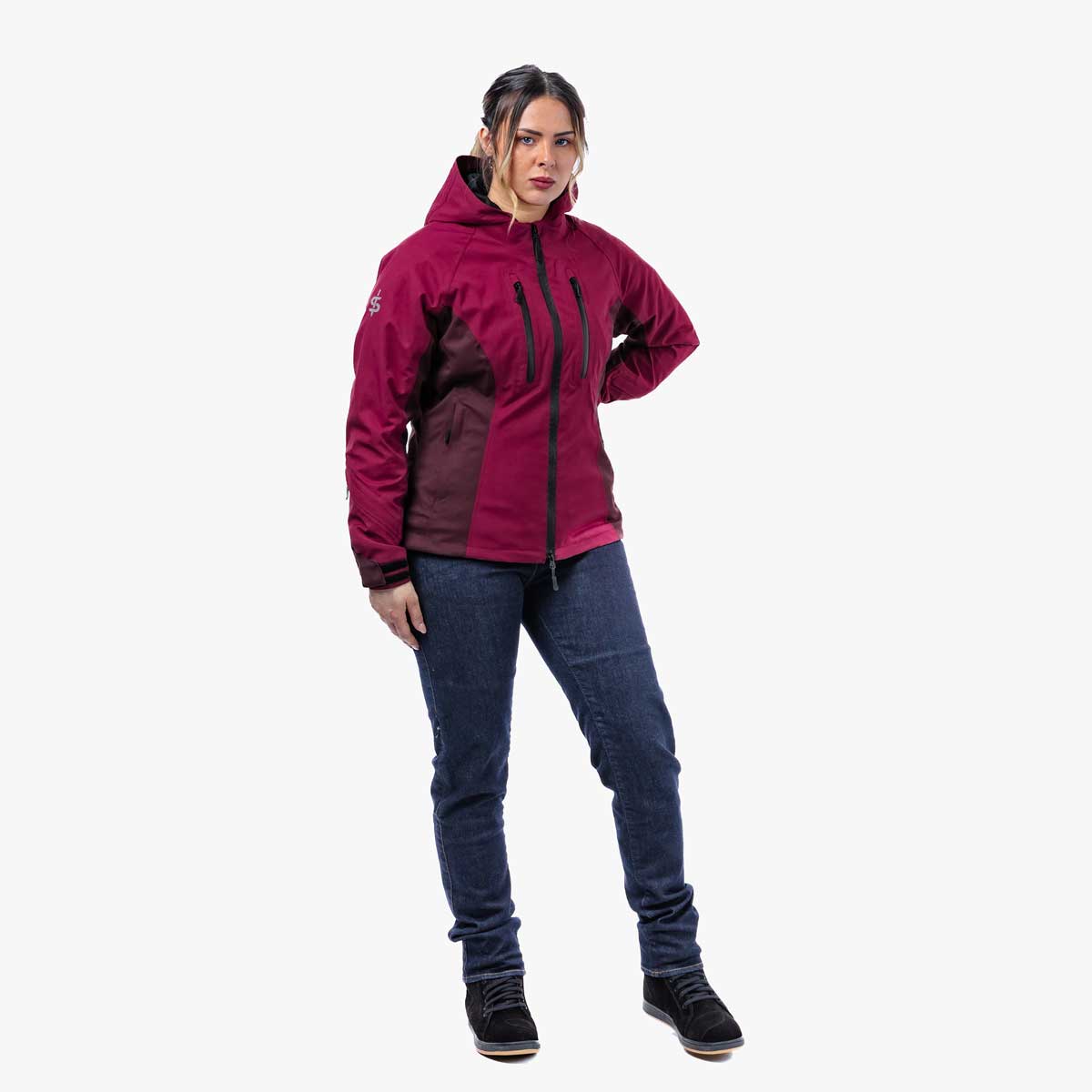 Spada Lula CE Waterproof Ladies Textile Jacket Port Red FREE UK Delivery, FREE 365 Day Returns | Moto Central