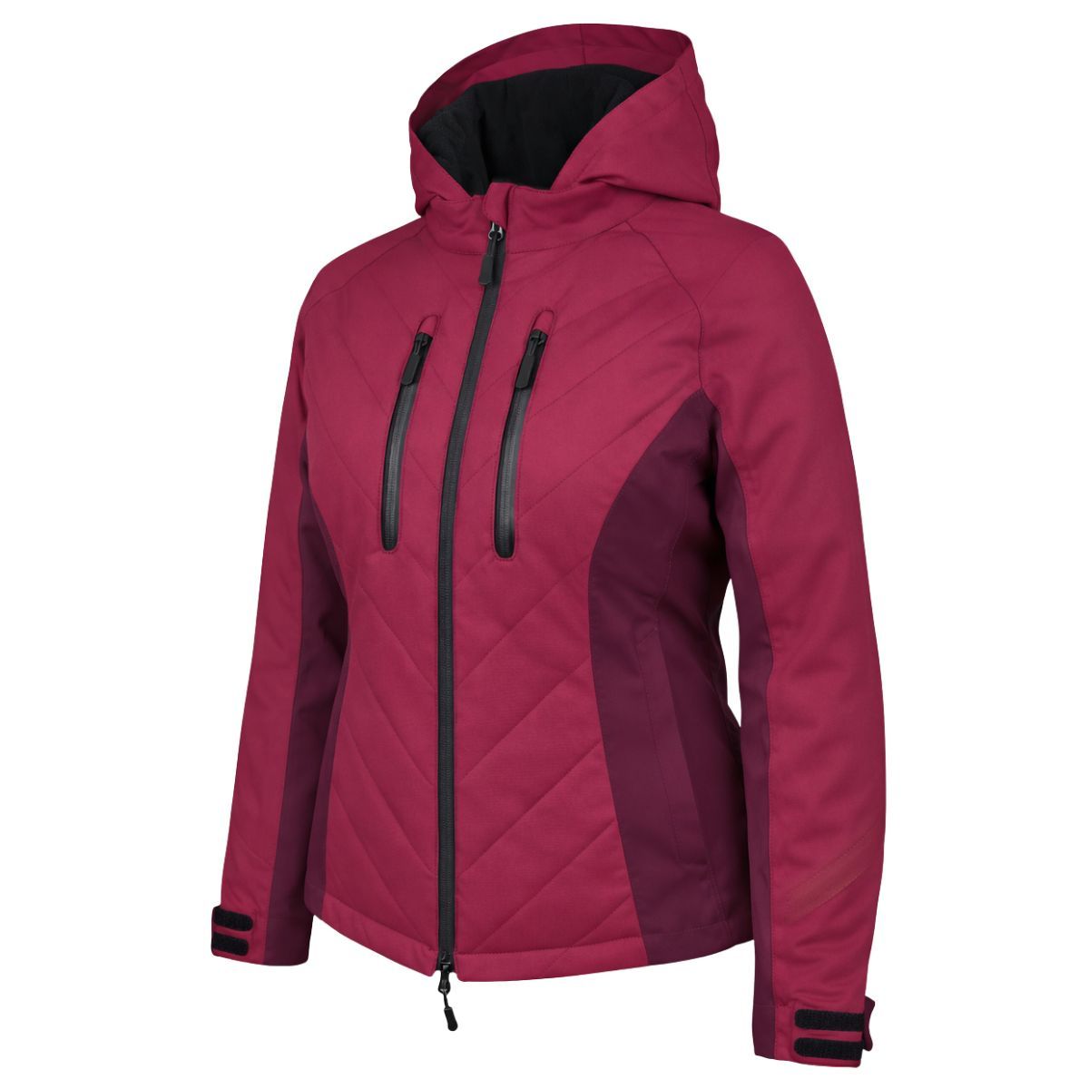 Spada Bella CE Waterproof Ladies Quilted Textile Jacket Port Red
