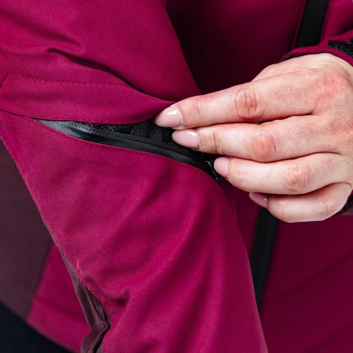 Spada Bella CE Waterproof Ladies Quilted Textile Jacket Port Red