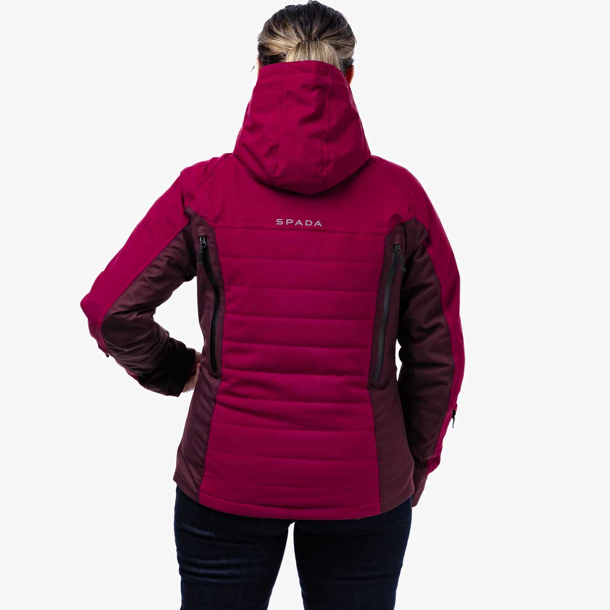 Spada Bella CE Waterproof Ladies Quilted Textile Jacket Port Red FREE UK Delivery, FREE 365 Day Returns | Moto Central
