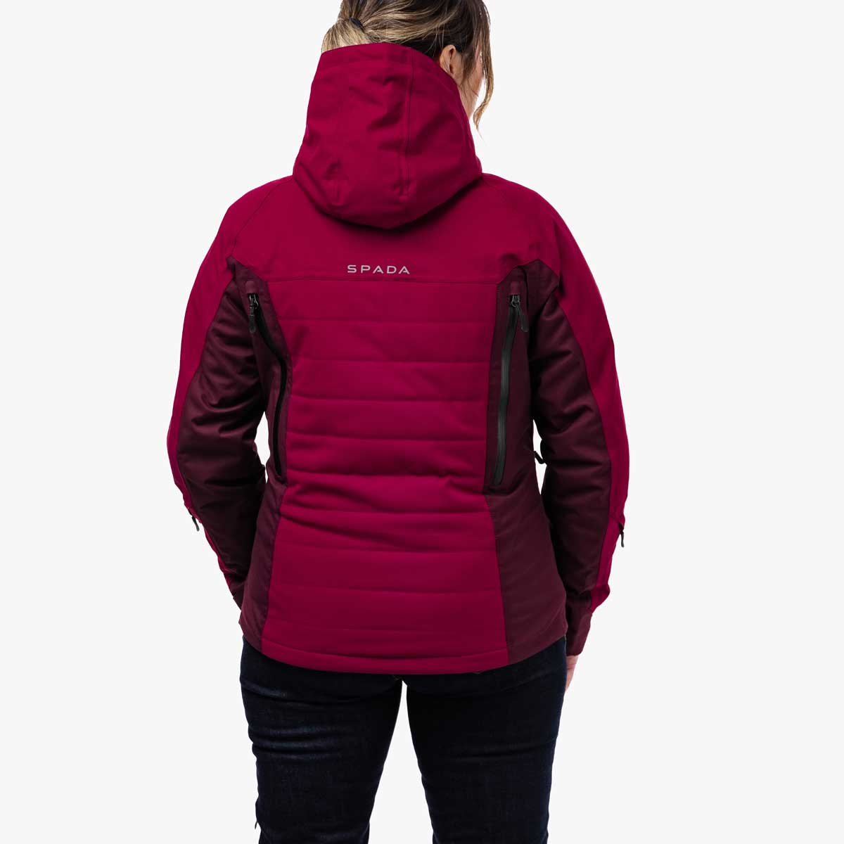 Spada Bella CE Waterproof Ladies Quilted Textile Jacket Port Red FREE UK Delivery, FREE 365 Day Returns | Moto Central