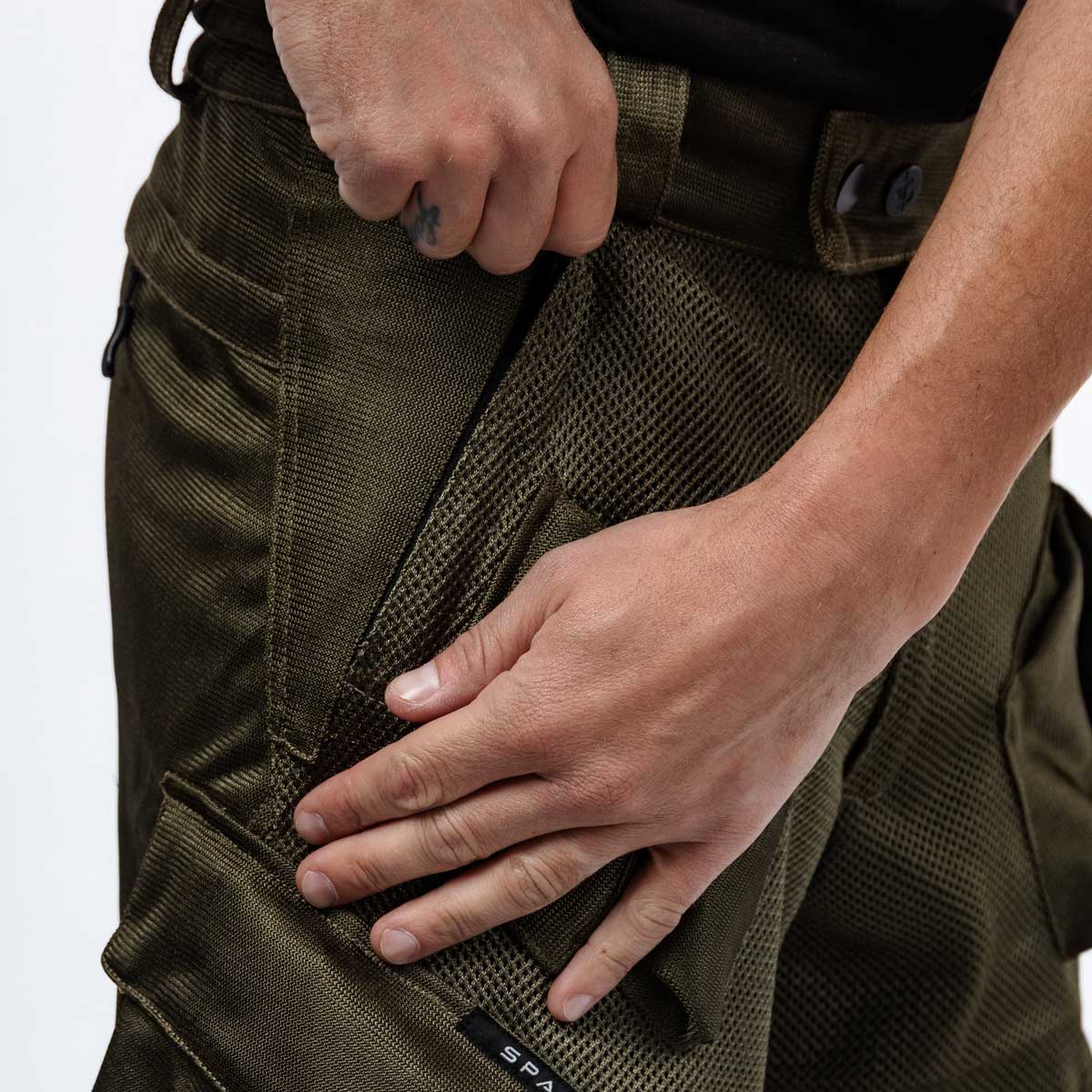 Spada Combat Air CE Textile Trouser Olive Green FREE UK Delivery, FREE 365 Day Returns | Moto Central