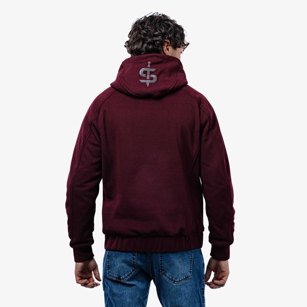 Spada Blade CE Hoodie Port Red FREE UK Delivery, FREE 365 Day Returns | Moto Central