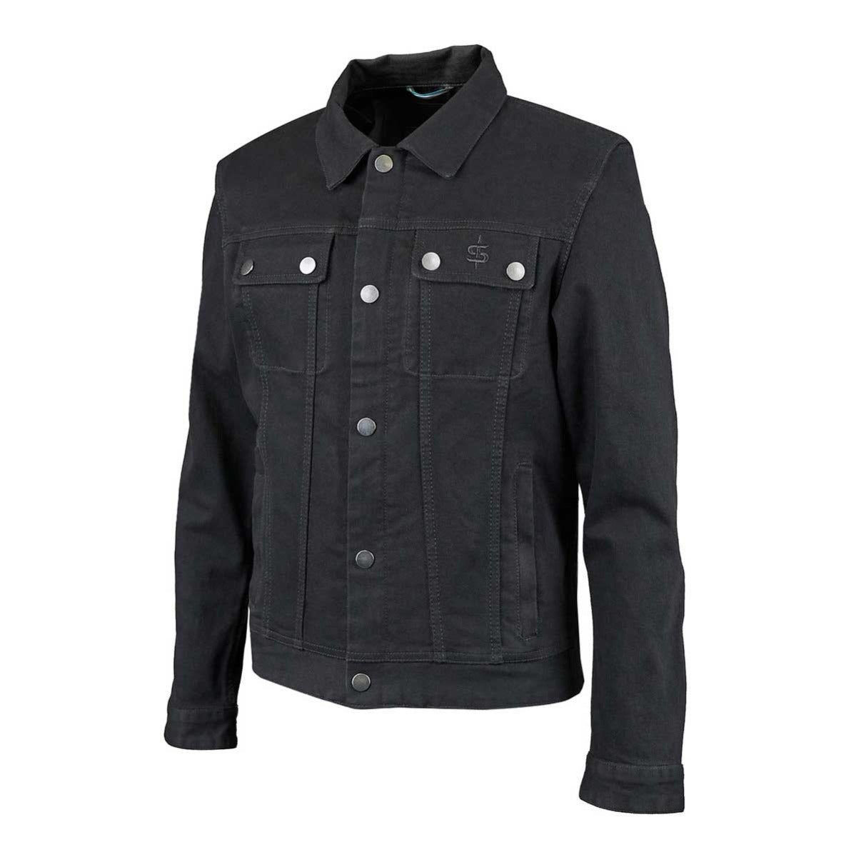 Spada Tura Trucker CE Denim Jacket Solid Black FREE UK Delivery, FREE 365 Day Returns | Moto Central
