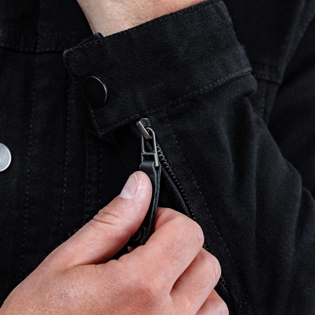 Spada Tura Trucker CE Denim Jacket Solid Black FREE UK Delivery, FREE 365 Day Returns | Moto Central