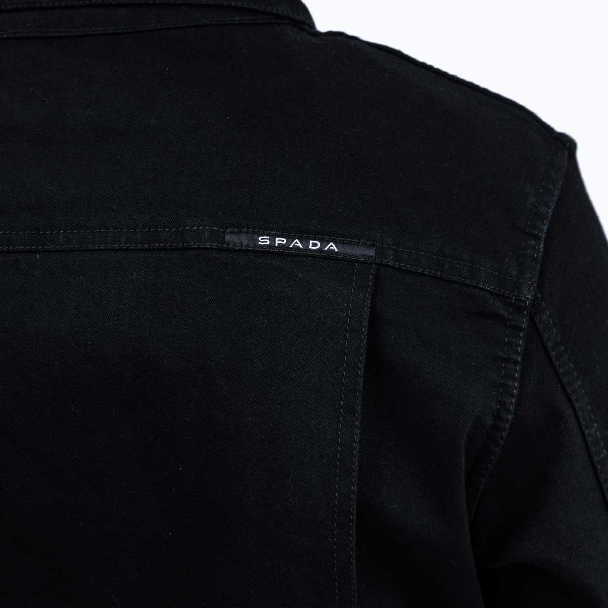 Spada Tura Trucker CE Denim Jacket Solid Black FREE UK Delivery, FREE 365 Day Returns | Moto Central