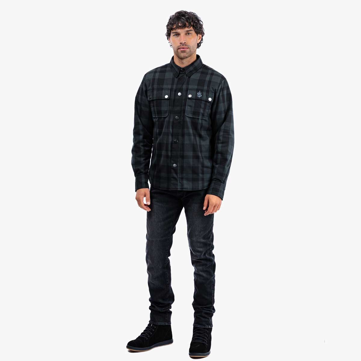 Spada Ember CE Shirt Black / Grey FREE UK Delivery, FREE 365 Day Returns | Moto Central