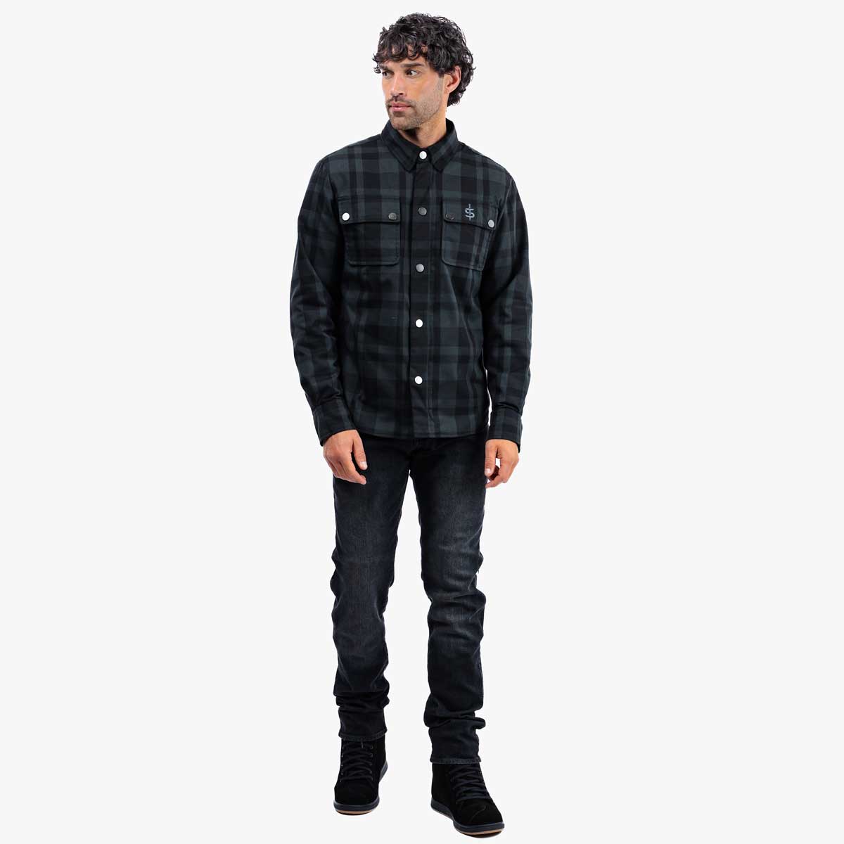 Spada Ember CE Shirt Black / Grey FREE UK Delivery, FREE 365 Day Returns | Moto Central