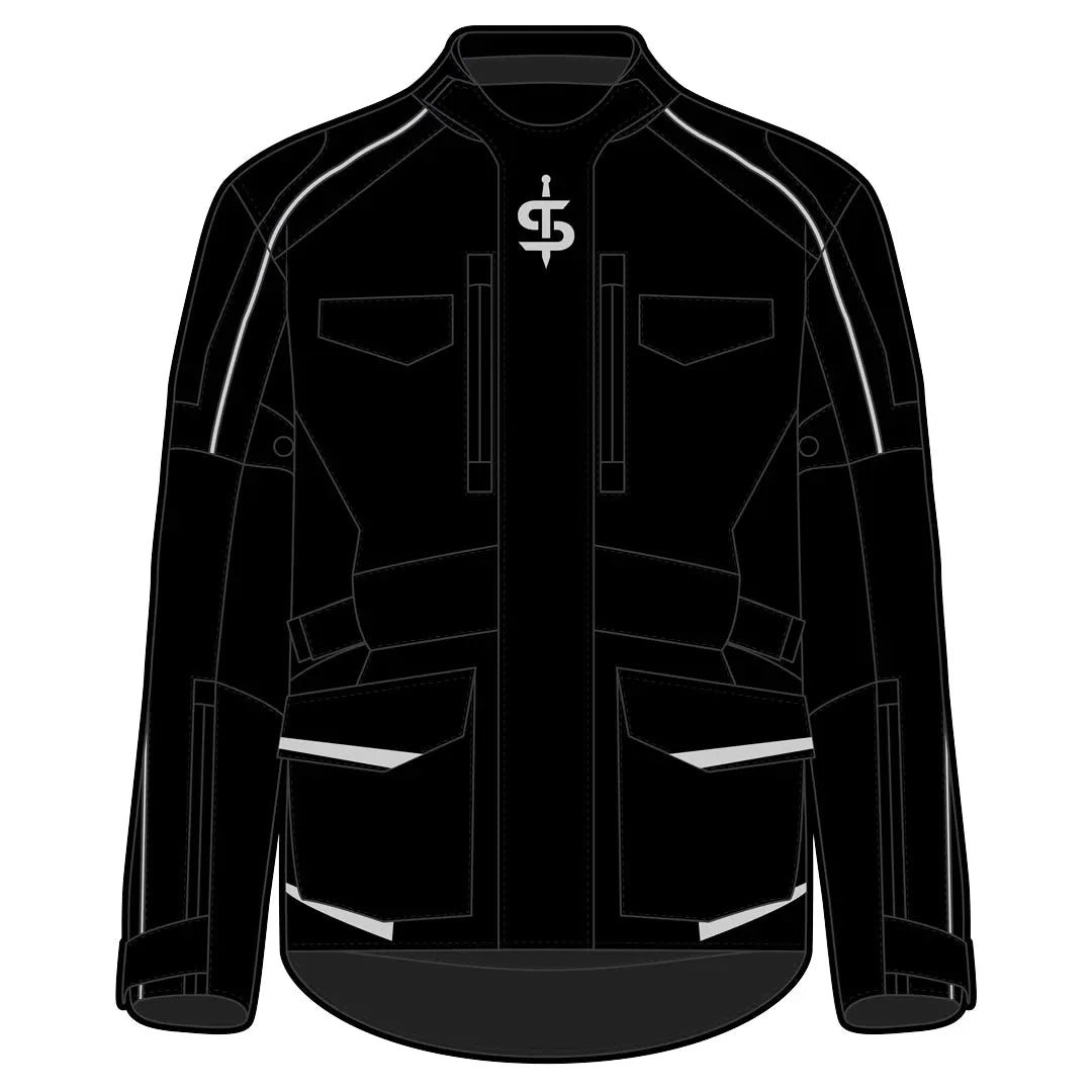 Spada City Nav 2.0 CE Waterproof Textile Jacket Black FREE UK Delivery, FREE 365 Day Returns | Moto Central