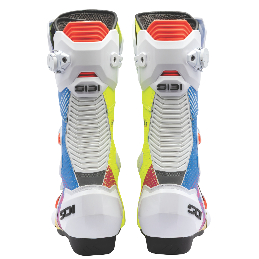 Sidi Mag 2 Air CE Boots LE Alvaro Bautista White FREE UK Delivery, FREE 365 Day Returns | Moto Central